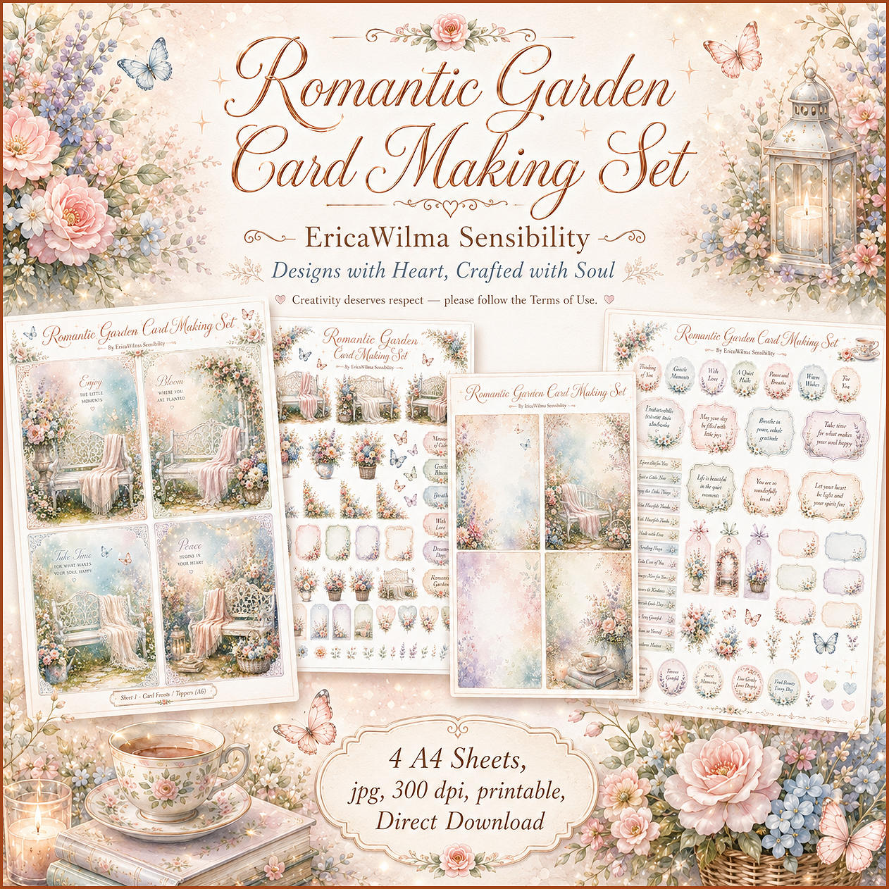 (image for) EW AI Card Making Set Romantic Garden 2026